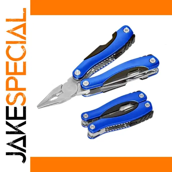 Portable Multi-Tool Pliers with Knife and Screwdriver