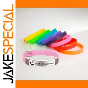 Personalized Kids ID Bracelet Adjustable Silicone
