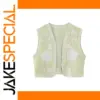 Vintage Floral Embroidered Women's Vest
