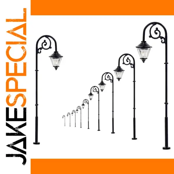10pcs HO Scale Street Light LED Lamp Post