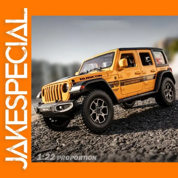 1:22 Scale Diecast Wrangler SUV Model Toy