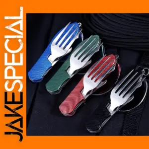 Foldable Stainless Steel Camping Utensil Set