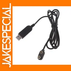 USB to 9V Battery Connector Cable 1.5m