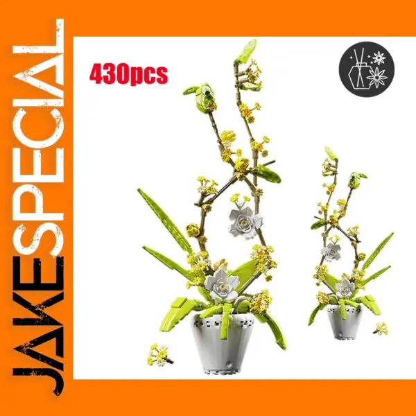 Artificial Flower Building Block Arrangement