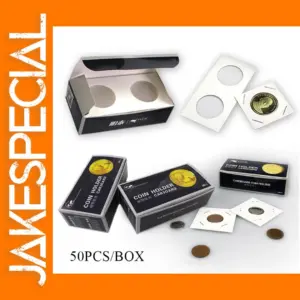 50PCS Coin Holder Cardboard Storage Cases