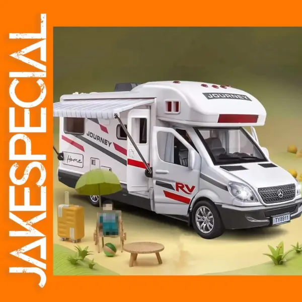1:30 Scale Alloy Luxury RV Caravan Model