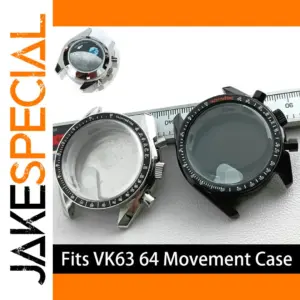 Stainless Steel Watch Case VK63 VK64 39.7mm