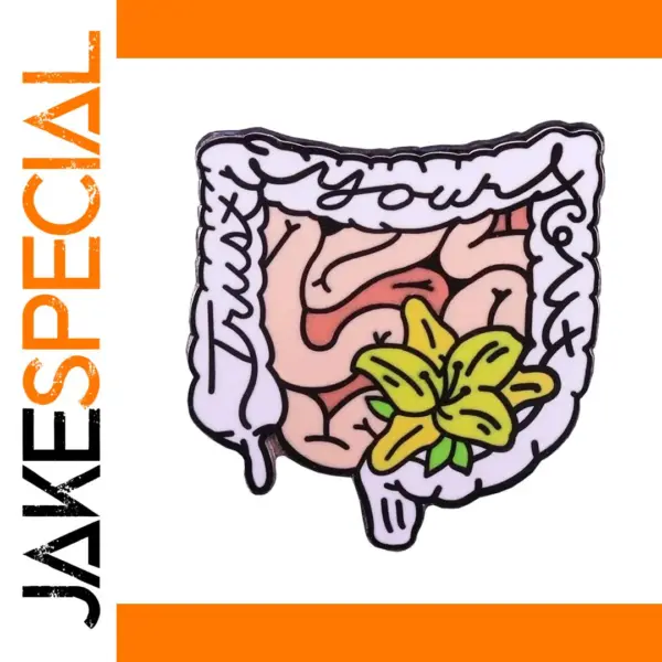 Trust Your Gut Intestines Brooch Pin
