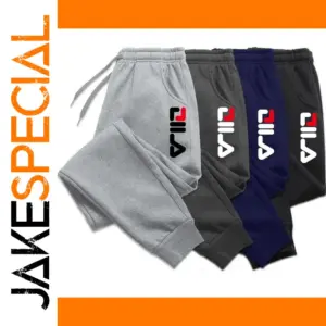 Men's Casual Fleece Jogging Sports Pants