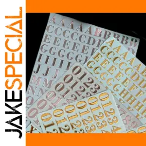 Self Adhesive 3D Metal Letter Stickers Set