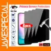 4PCS Privacy Tempered Glass for Samsung Devices