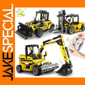 Bulldozer Dump Truck Building Blocks Set