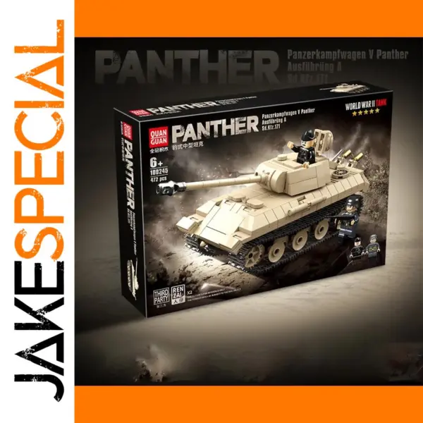 WW2 Panther Tank Building Blocks Set