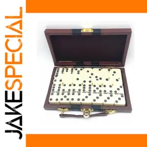 Melamine Dominoes Set with Leather Box 28 Pieces