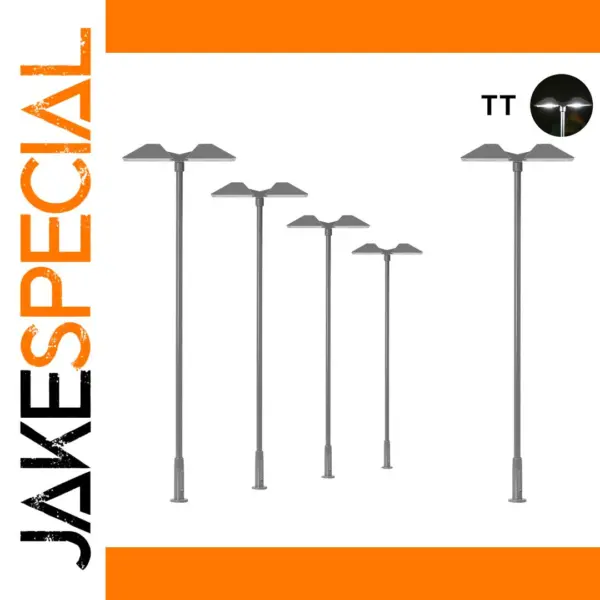 5pcs LED Street Light Lamps for TT Scale