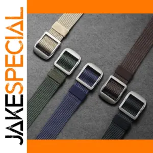 Tactical Canvas Belt with Adjustable Buckle