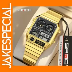 SANDA 3192 Digital Thermometer Stopwatch Watch