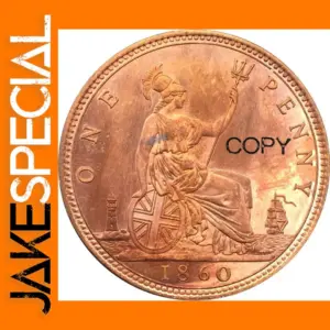 Great Britain 1860 One Penny Replica Coin