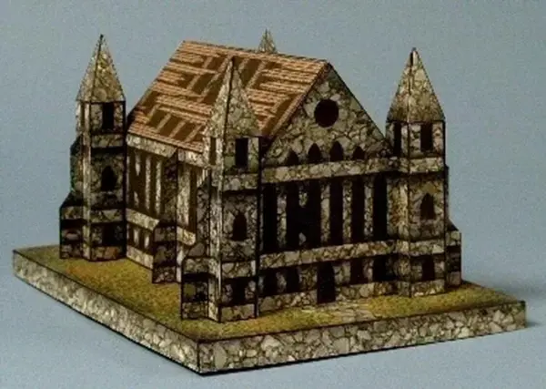 3D Haunted House Paper Model DIY Kit - Image 10