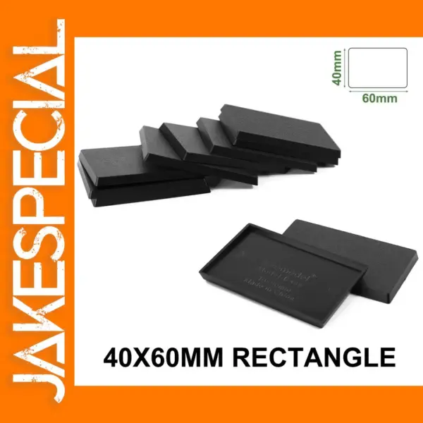 Evemodel 40x60mm Rectangle Wargame Bases Set