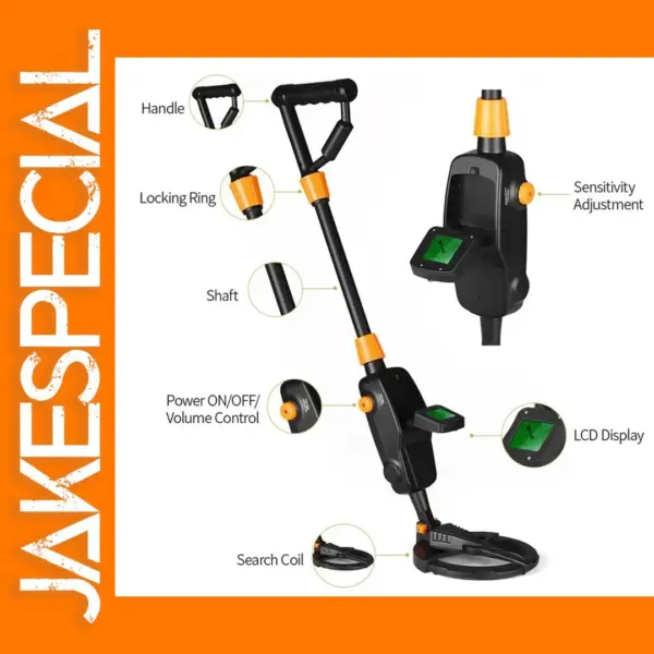 7.4 Inch Waterproof Adjustable Metal Detector