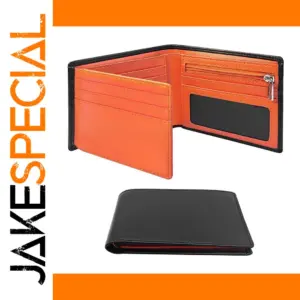 Minimalist Men's Wallet with Zipper Pocket