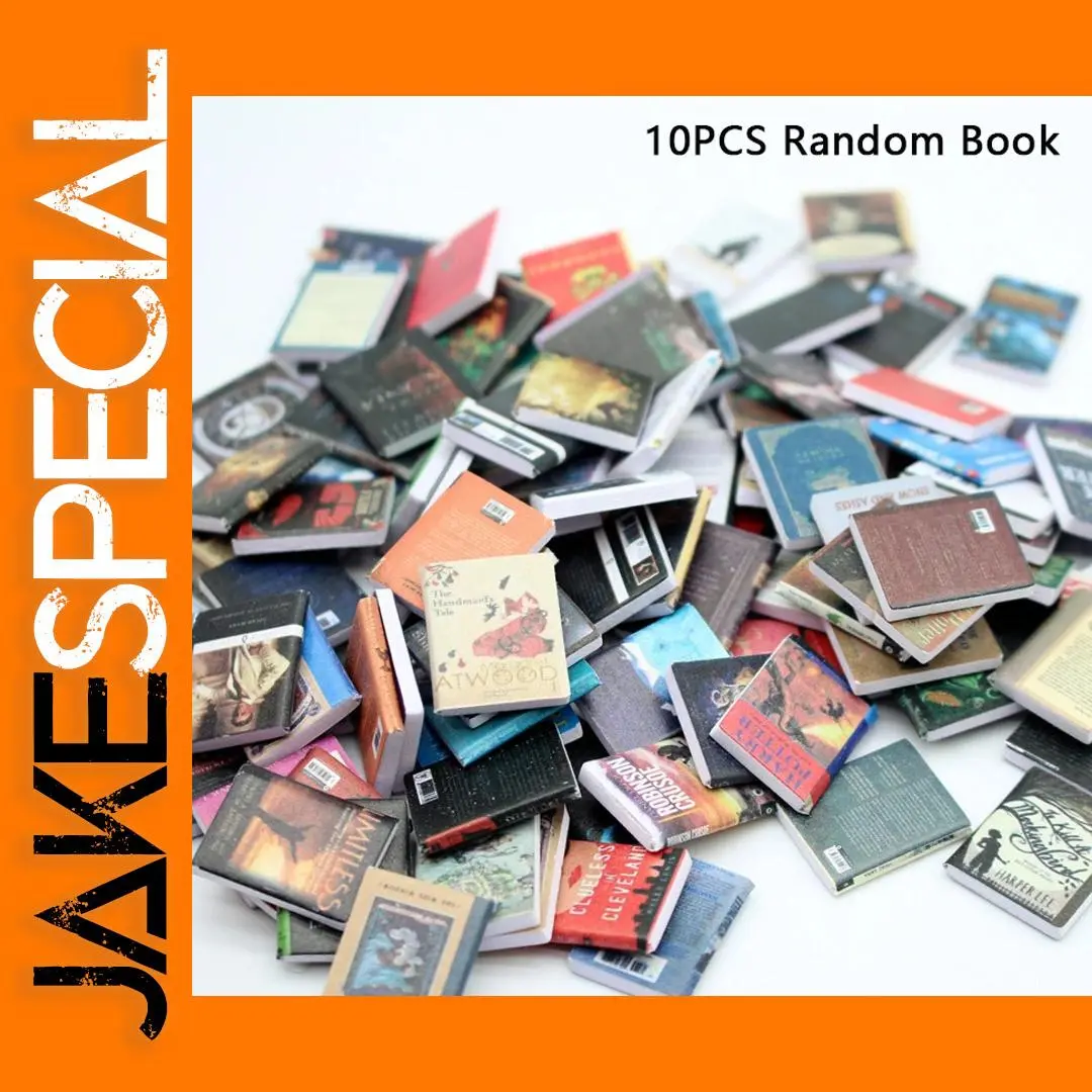 10PCS Miniature Books for Dollhouse Decor 1 10PCS Miniature Books for Dollhouse Decor