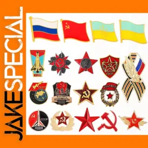 Red Star Victory Day Lapel Brooch Pin