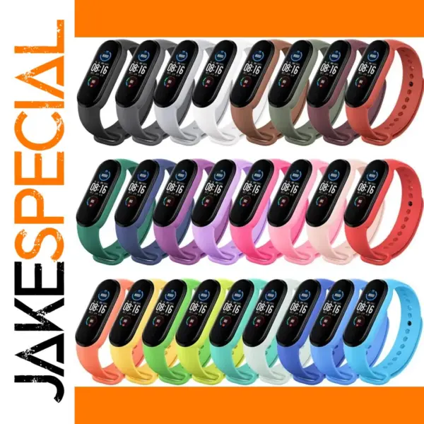 Silicone Watch Strap for Xiaomi Mi Band 3-7