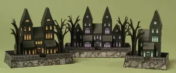 3D Haunted House Paper Model DIY Kit - Image 12