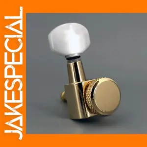 Gold Locking Guitar Machine Heads with Pearl Buttons