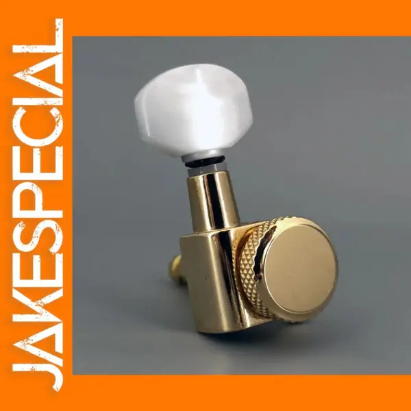 Gold Locking Guitar Machine Heads with Pearl Buttons