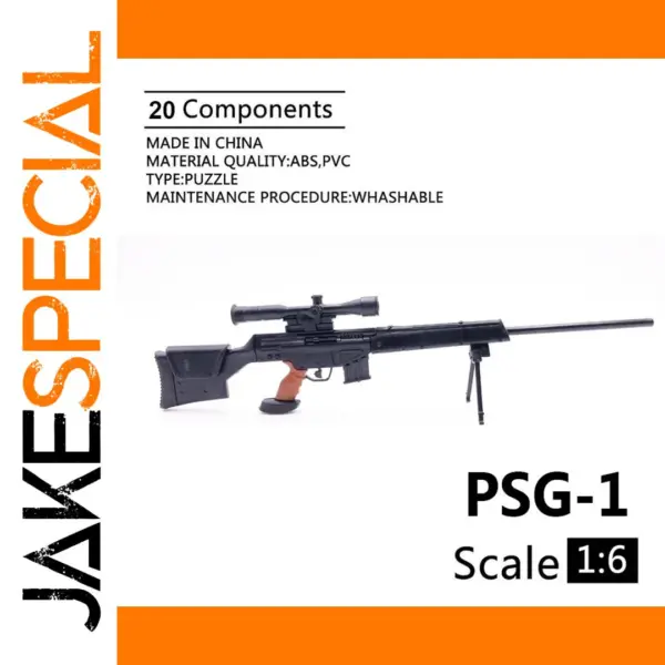 1/6 Scale PSG-1 Sniper Rifle Model Accessory
