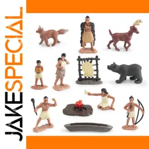 12Pcs Mini American Indian PVC Figures