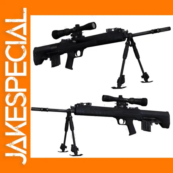 QBU-88 Sniper Rifle 3D Paper Model Kit