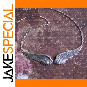 Vintage Angel Wings Pendant Necklace for Women
