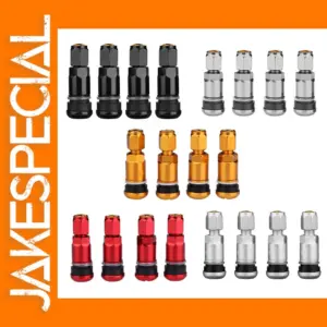 4 Pcs Aluminum Alloy Tire Valve Caps
