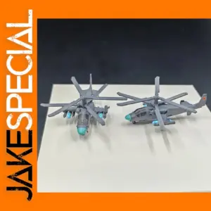 2PCS 1/350 Scale Ka-52 Military Helicopter Models