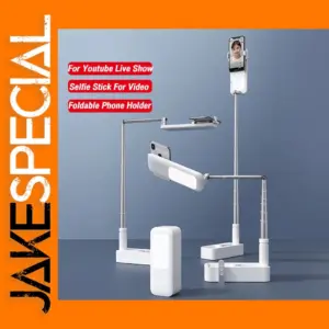 Retractable Selfie Stand with LED Light