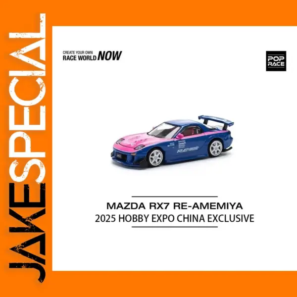 POP RACE 1:64 Mazda RX-7 RE Amemiya Diecast Model