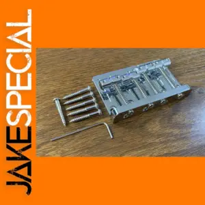 Chrome Vintage Bridge for 4 String Bass Guitar
