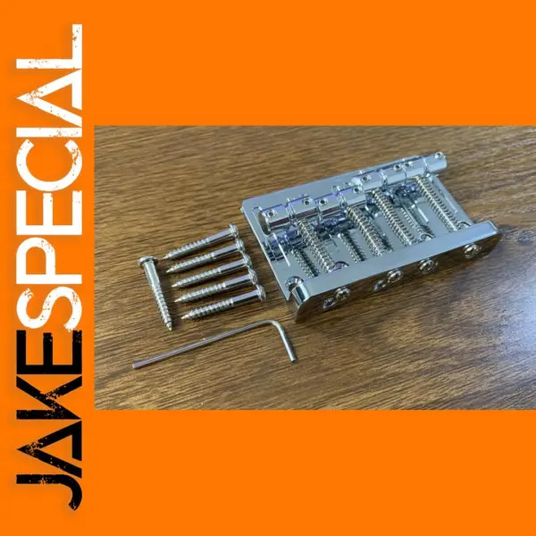 Chrome Vintage Bridge for 4 String Bass Guitar
