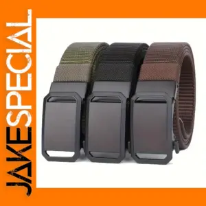 Canvas Tactical Buckle Belt for Men