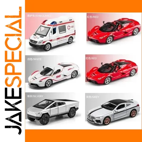 Diecast Alloy Model Cars Set for Kids