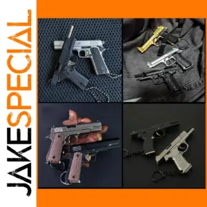 Miniature G34 92f Pistol Keychain Ornament