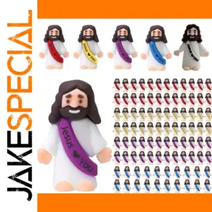 Miniature Jesus Statues PVC Set for Religious Decor