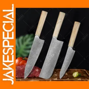 Damascus Steel Chef Knife for Versatile Cooking