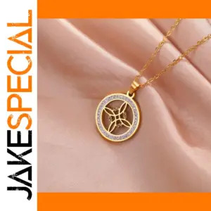 Witch Knot Pendant Necklace Stainless Steel