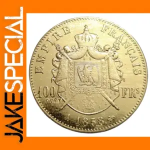 1858 France 100 Francs Napoleon III Coin