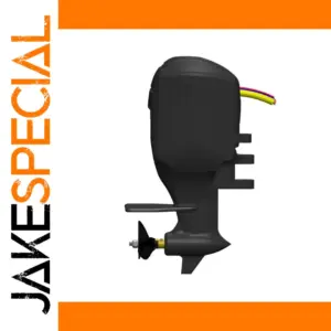 1/8 Scale RC Outboard Motor Shell Kit with Aluminum Propeller